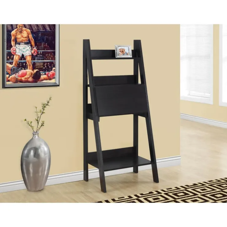 Monarch Computer desk - 61"h / ladder style - Espresso Outlet