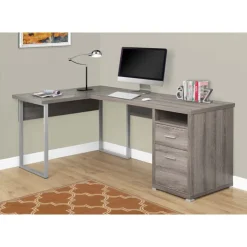 Monarch Computer desk - 80"l / left or right facing - Dark Taupe Online