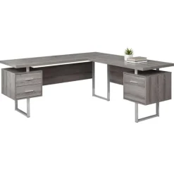 Monarch Computer desk - 70"l / left or right facing - Dark Taupe Online
