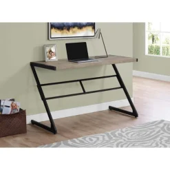 Monarch Computer desk - 48"l / / black metal - Dark Taupe Sale