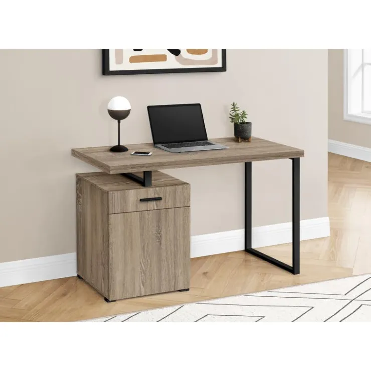 Monarch Computer desk - 48"l / left or right facing - Dark Taupe Hot