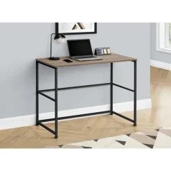 Monarch Computer desk - 40"l / / black metal - Dark Taupe New