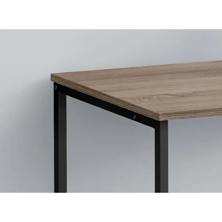 Monarch Computer desk - 40"l / / black metal - Dark Taupe New
