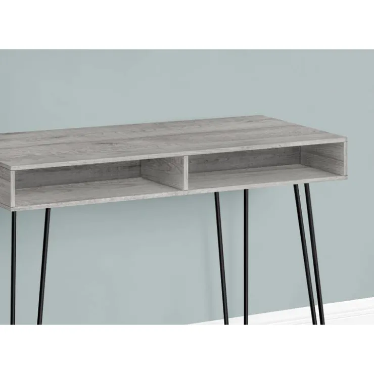 Monarch Computer desk - 40"l / / black metal - Grey Best