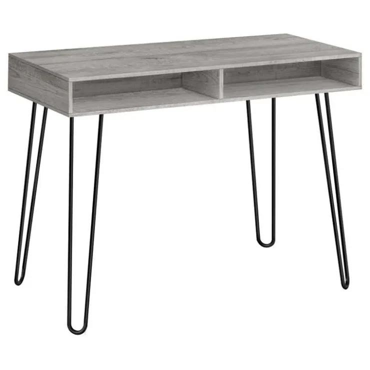 Monarch Computer desk - 40"l / / black metal - Grey Best