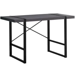 Monarch Computer desk - 48"l / / black metal - Grey Discount