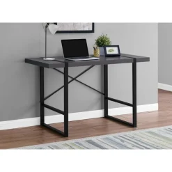 Monarch Computer desk - 48"l / / black metal - Grey Discount