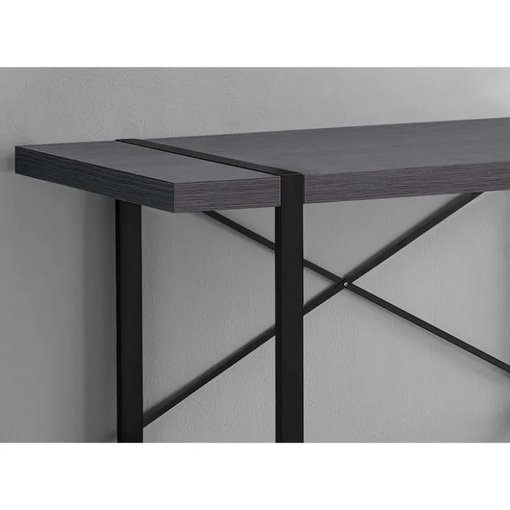 Monarch Computer desk - 48"l / / black metal - Grey Discount