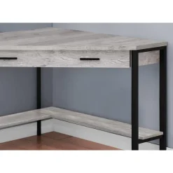 Monarch Computer desk - 42"l / reclaimed wood corner - Grey Online