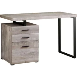 Monarch Computer desk - 48"l / reclaimed wood / black metal - Taupe Sale