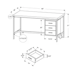 Monarch Computer desk - 60