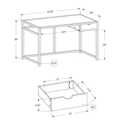 Monarch Computer desk - 42"l / / metal - White Online