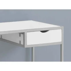 Monarch Computer desk - 42"l / / silver metal - White Discount