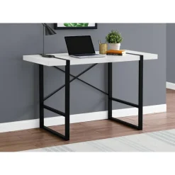 Monarch Computer desk - 48"l / / black metal - White Hot