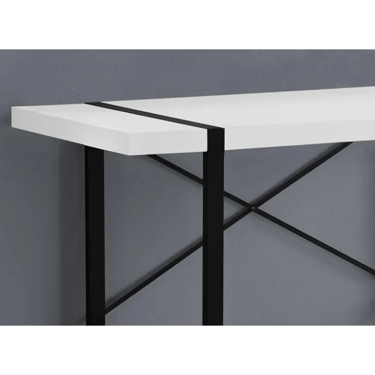 Monarch Computer desk - 48"l / / black metal - White Hot