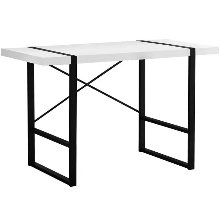 Monarch Computer desk - 48"l / / black metal - White Hot