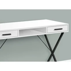 Monarch Computer desk - 42"l / / black metal - White Best
