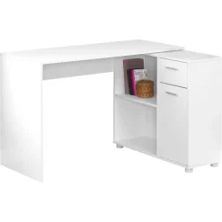 Monarch Computer desk - 46"l / with a storage cabinet - White Outlet