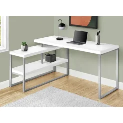 Monarch Computer desk - l-shaped / corner / 2 open shelves / 60