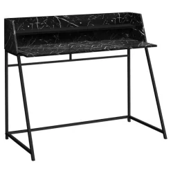 Monarch Computer desk - small hutch / 1 shelf / trapezoid-shaped legs - 48