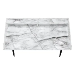 Monarch Computer desk - small hutch / 2 storage cubbies / 1 shelf - 48