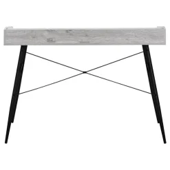 Monarch Computer desk - small hutch / 2 storage cubbies / 1 shelf - 48"l - wood- - Grey Clearance