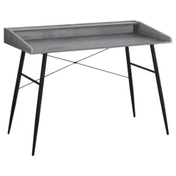 Monarch Computer desk - small hutch / 2 storage cubbies / 1 shelf - 48