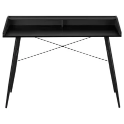Monarch Computer desk - small hutch / 2 storage cubbies / 1 shelf - 48