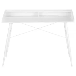 Monarch Computer desk - small hutch / 2 storage cubbies / 1 shelf - 48