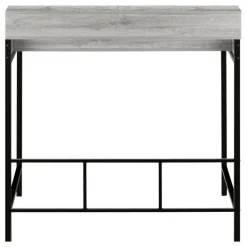 Monarch Computer desk - standing height / hutch / 2 open shelves - 48"l - / blac - Grey Best