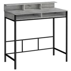 Monarch Computer desk - standing height / hutch / 2 open shelves - 48