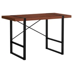 Monarch Computer desk - thick-panel desktop / inset metal legs - 48