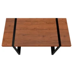 Monarch Computer desk - thick-panel desktop / inset metal legs - 48