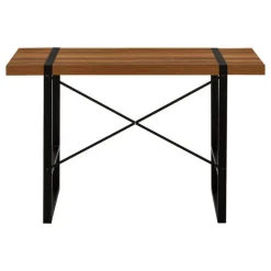Monarch Computer desk - thick-panel desktop / inset metal legs - 48