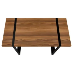 Monarch Computer desk - thick-panel desktop / inset metal legs - 48