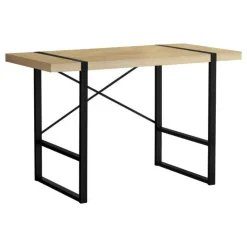 Monarch Computer desk - thick-panel desktop / inset metal legs - 48