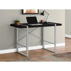 Monarch Computer desk - thick-panel desktop / inset metal legs - 48