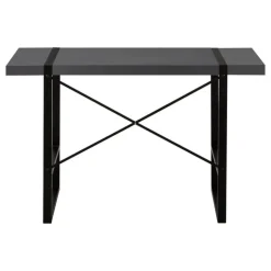 Monarch Computer desk - thick-panel desktop / inset metal legs - 48"l - modern / - Grey