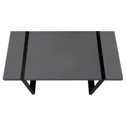 Monarch Computer desk - thick-panel desktop / inset metal legs - 48
