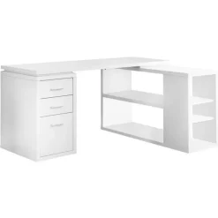 Monarch Computer desk - left or right facing corner - White Clearance