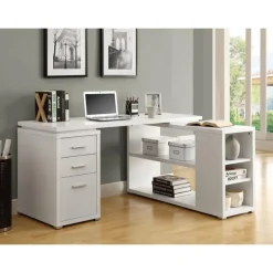 Monarch Computer desk - left or right facing corner - White Clearance