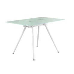 Monarch Computer desk - 28"x 48" / / 8mm tempered glass - White Discount
