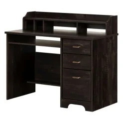Meubles South Shore Computer Desk with Hutch - South Shore Black Sale