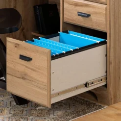 Meubles South Shore Computer Desk with Hutch - South Shore NORDIK OAK Clearance