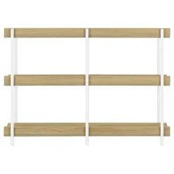 Monarch Console table - 3 tier / shelves / rectangular / metal legs - 48