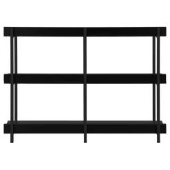 Monarch Console table - 3 tier / shelves / rectangular / metal legs - 48