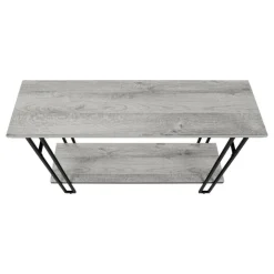 Monarch Console table - h-frame sides / 1 shelf / rectangular - 48