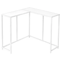 Monarch Console table - l-shaped / corner / metal frame - 36