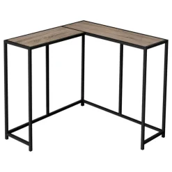 Monarch Console table - l-shaped / corner / metal frame - 36