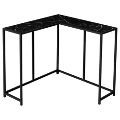 Monarch Console table - l-shaped / corner / metal frame - 36